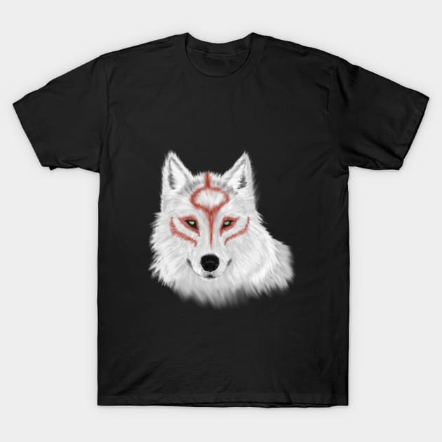Okami Wolf - Amaterasu T-Shirt by serre7@hotmail.fr